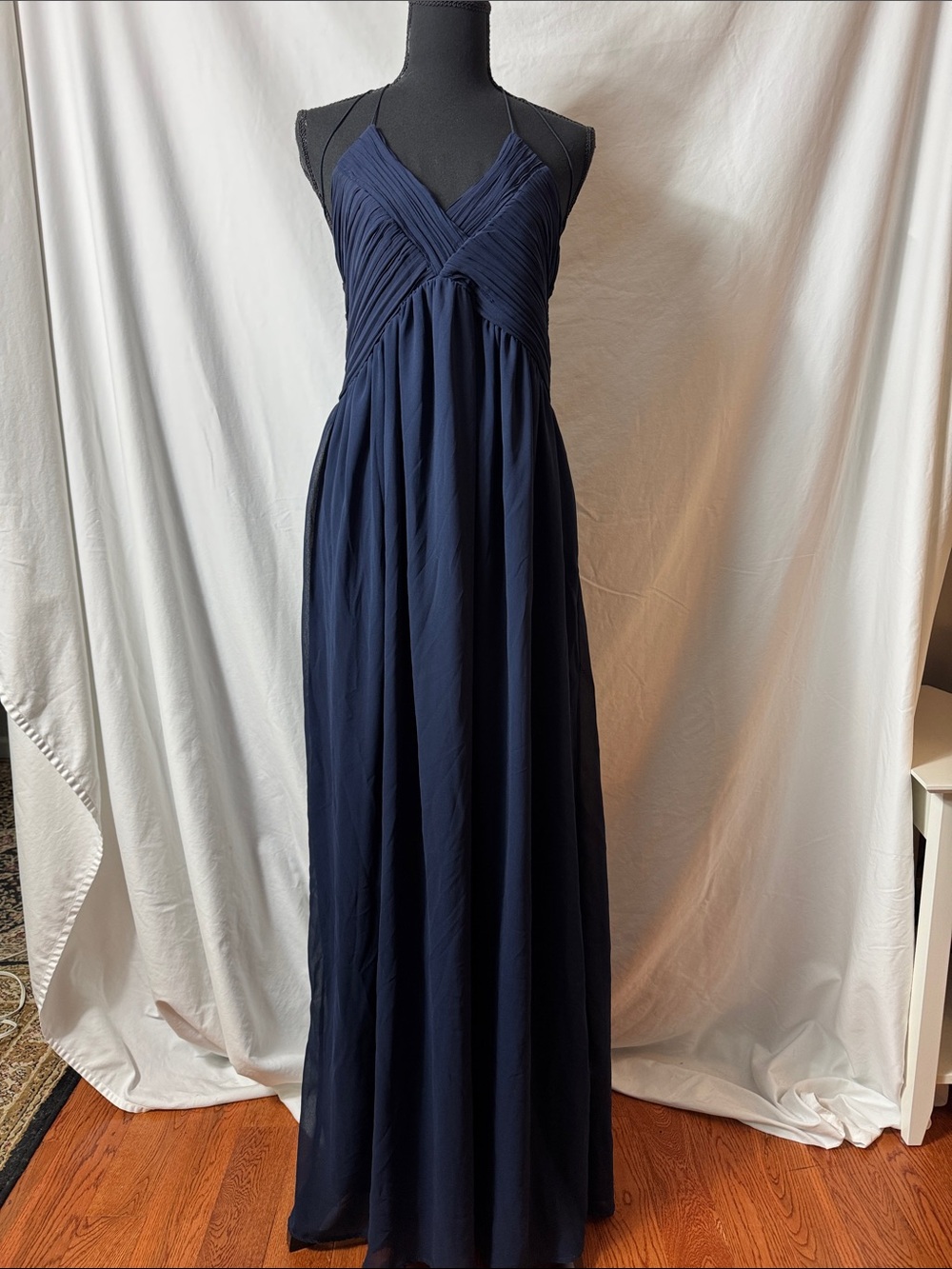 Club L London Navy V-Neck Maxi Dress
